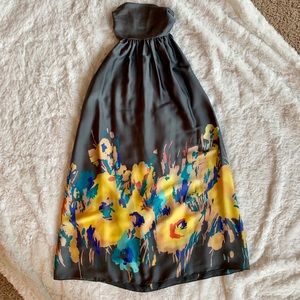 Beautiful floral backless dress